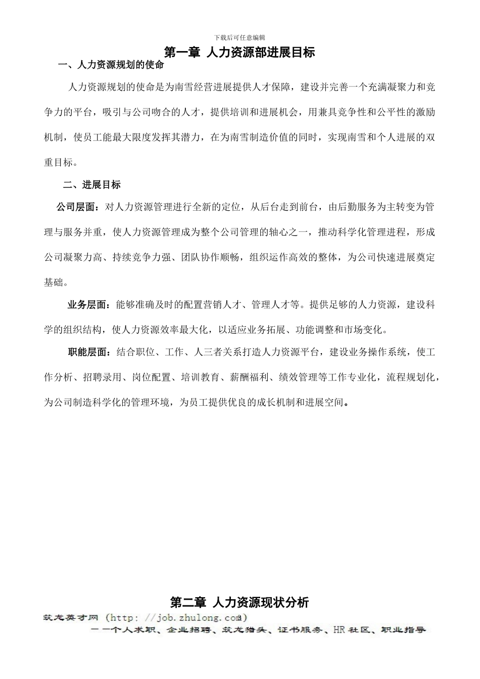 2024年南雪人力资源部规划_第3页