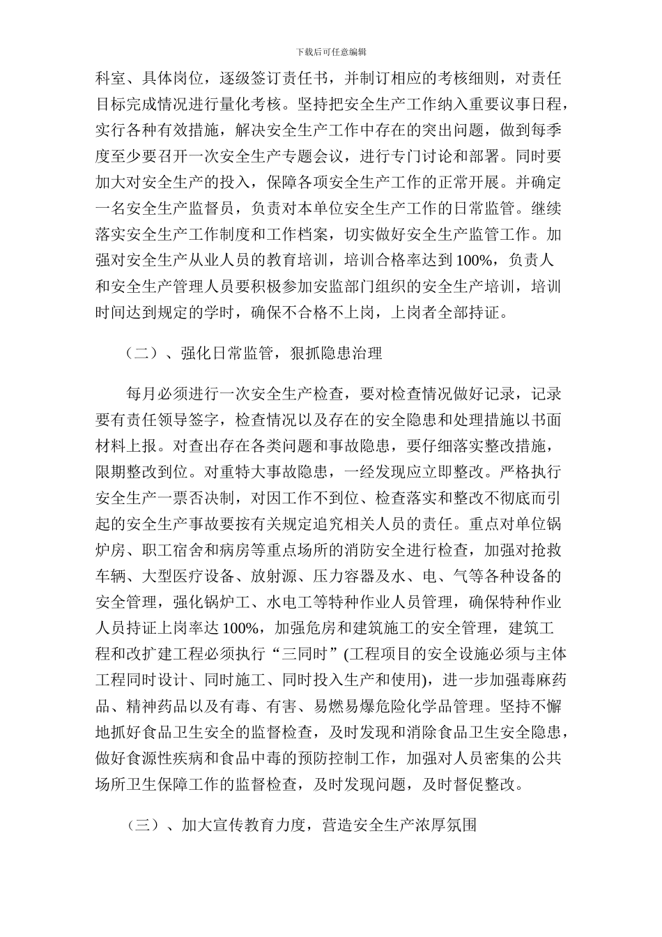 2024年卫生院安全生产工作要点_第2页