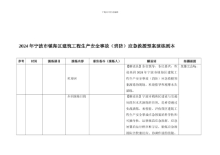 2024年宁波市镇海区建筑工程生产安全事故