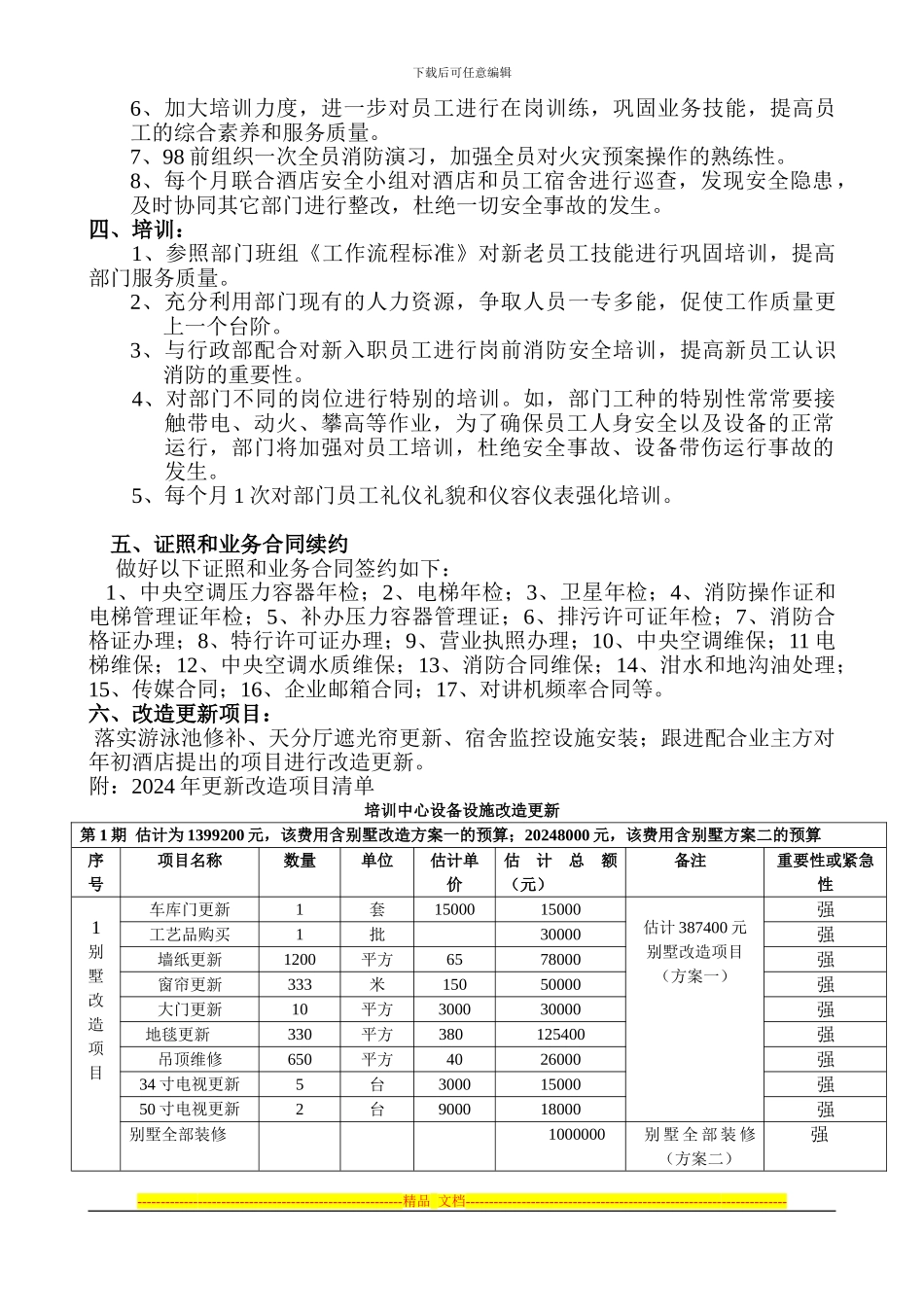 2024年安全保障部工作计划_第2页
