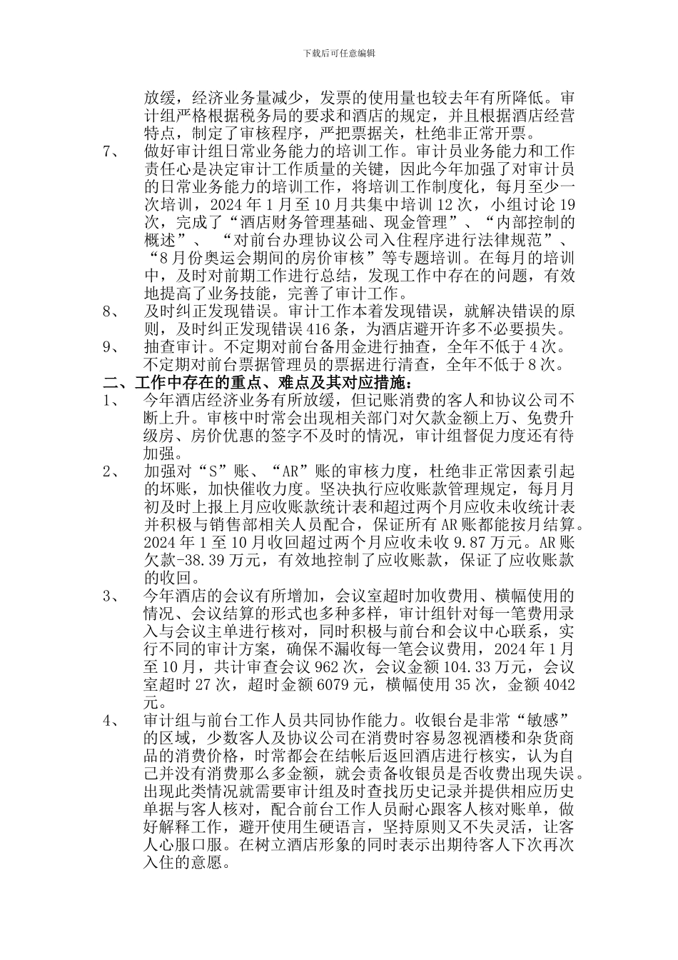 2024年审计组工作总结_第2页