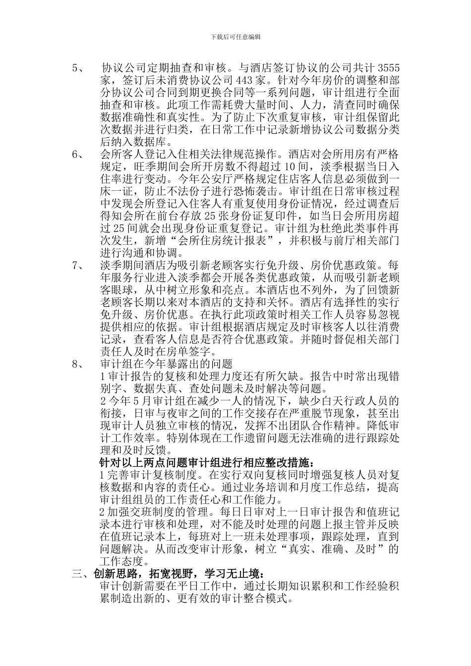 2024年审计组工作总结_第3页