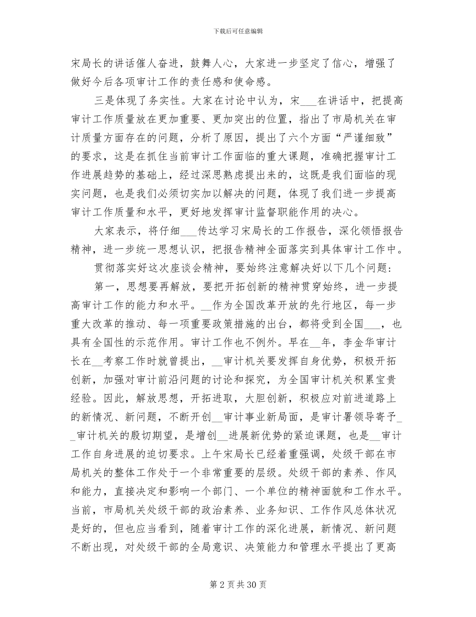 2024年审计局工作总结讲话_第2页