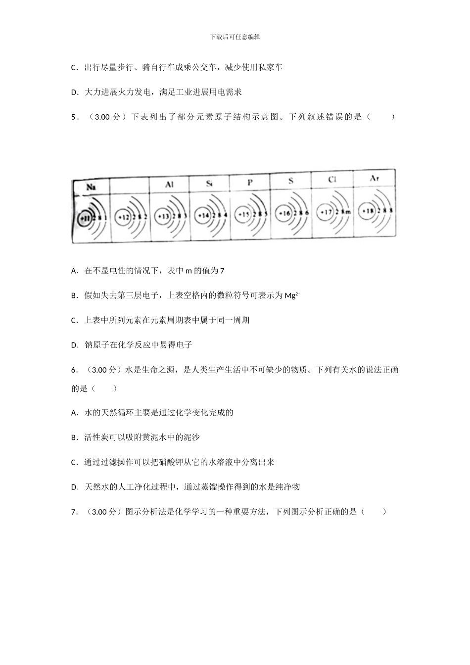 2024年山东省滨州市中考化学试卷_第2页