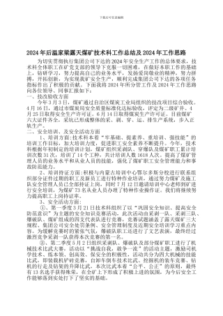 2024年工作总结2024年工作思路