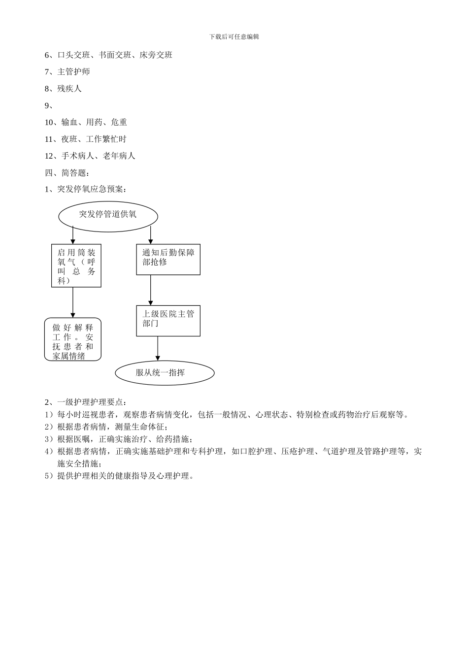 2024年工作制度、质量安全、法律法规、院感试题及答案_第3页