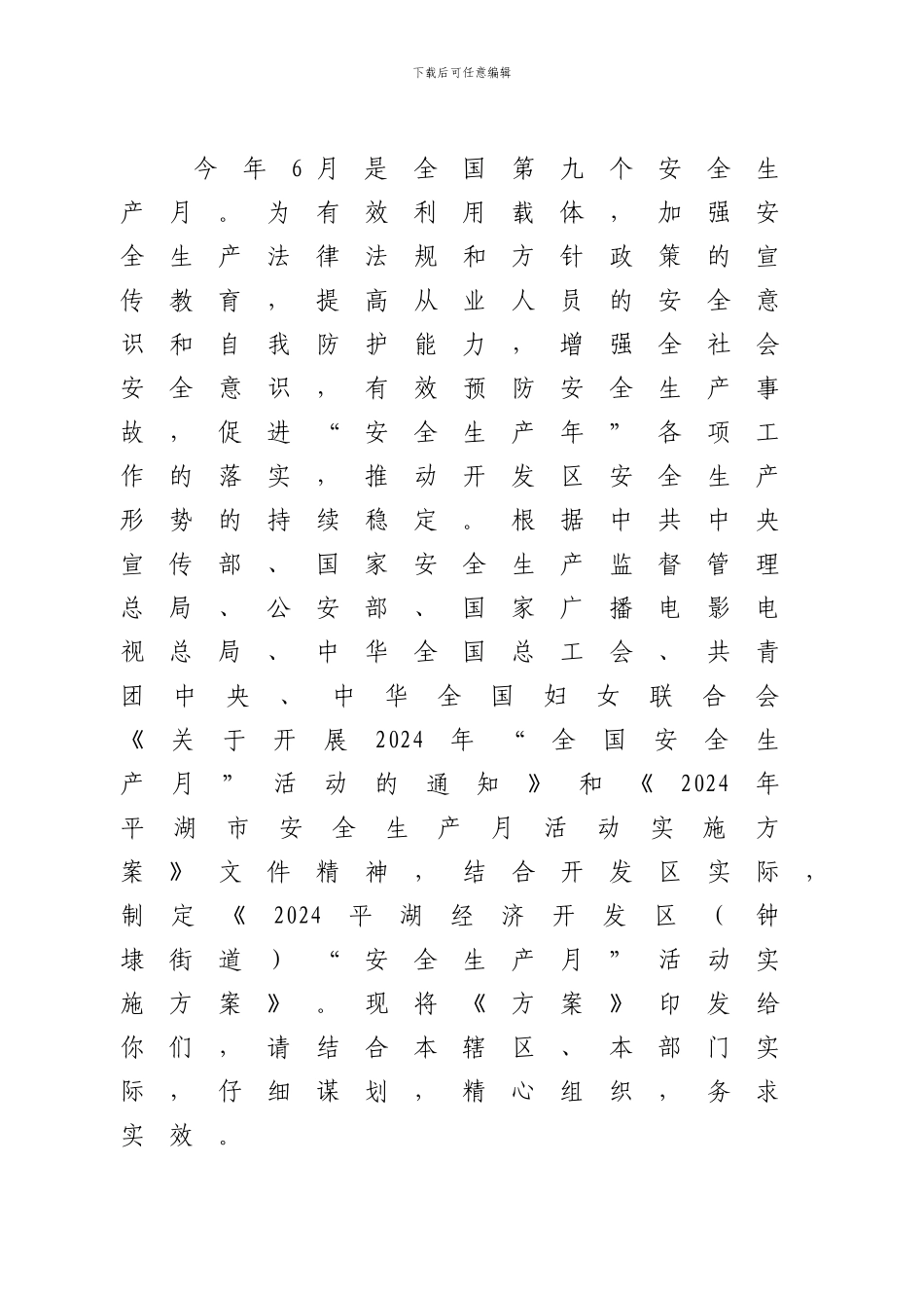 2024年平湖经济开发区安全生产委员会办公室文件_第2页