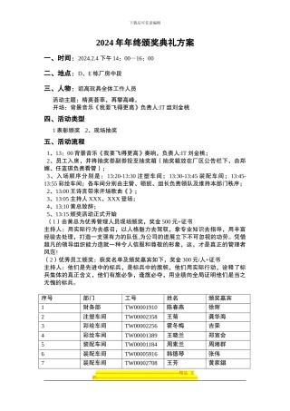 2024年年终颁奖典礼方案11