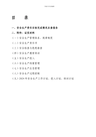 2024年度安全生产总体情况