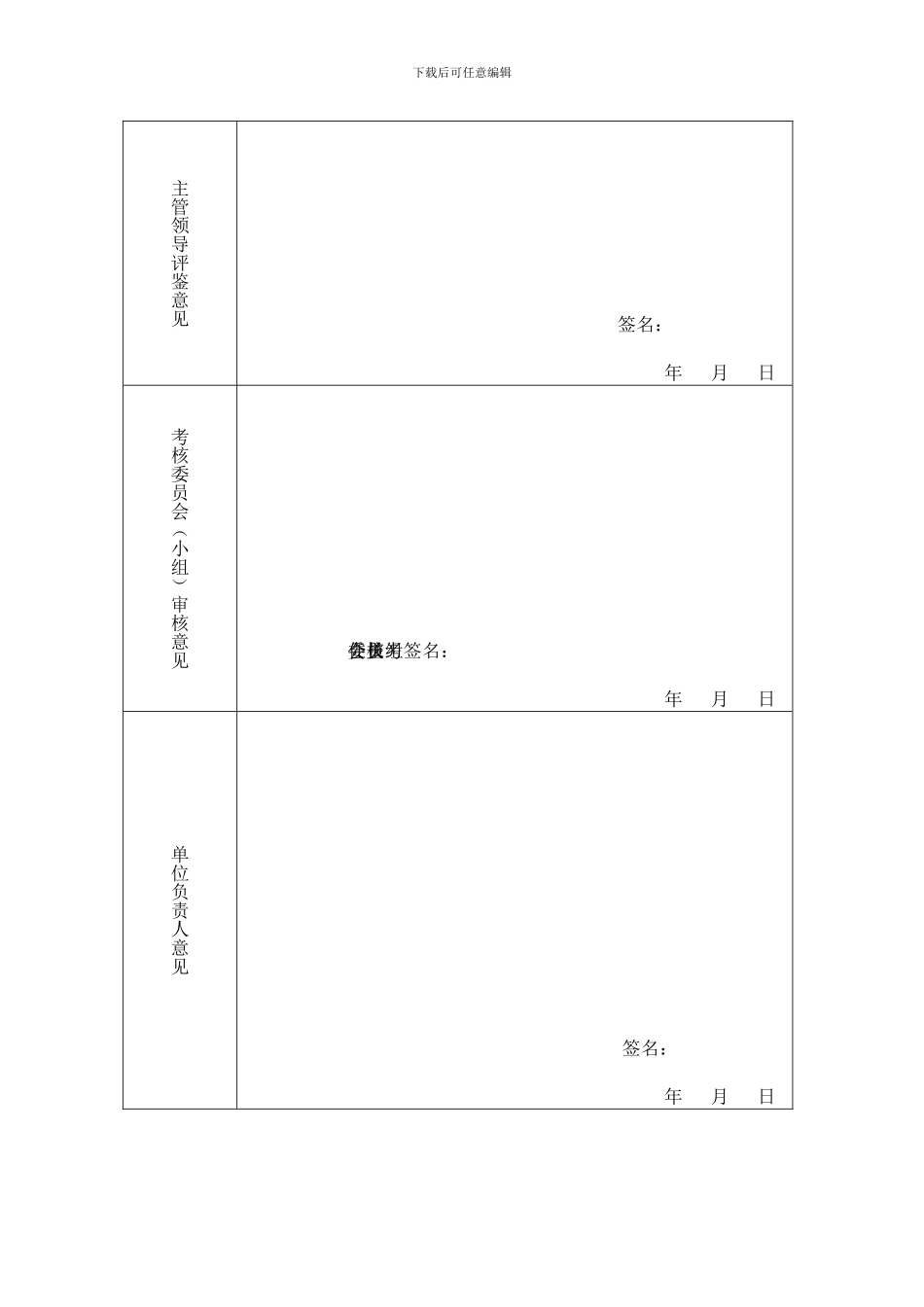2024年度工作人员年度考核登记表_第2页