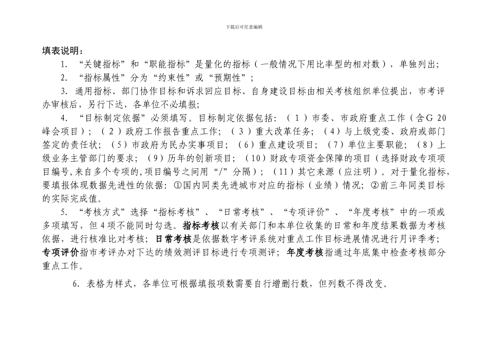 2024年度市直单位绩效考核目标申报表_第2页