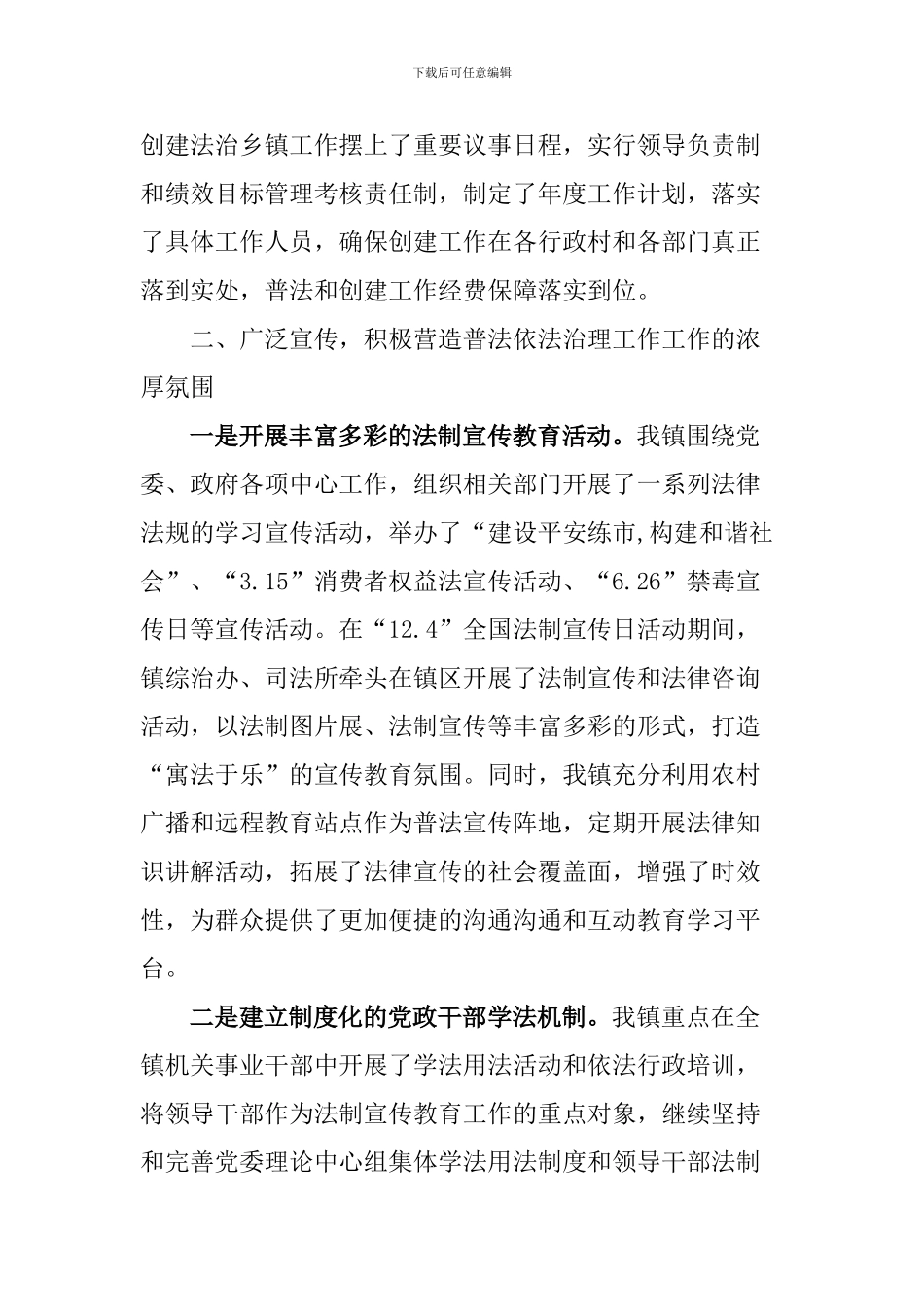 2024年度普法依法治理工作总结_第2页