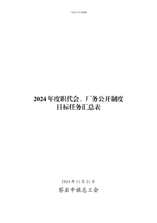 2024年度职代会厂务公开制度