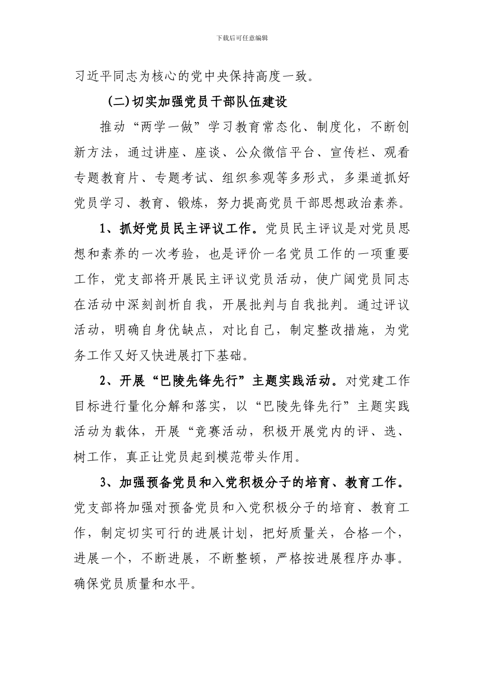 2024年支部党建工作计划_第3页