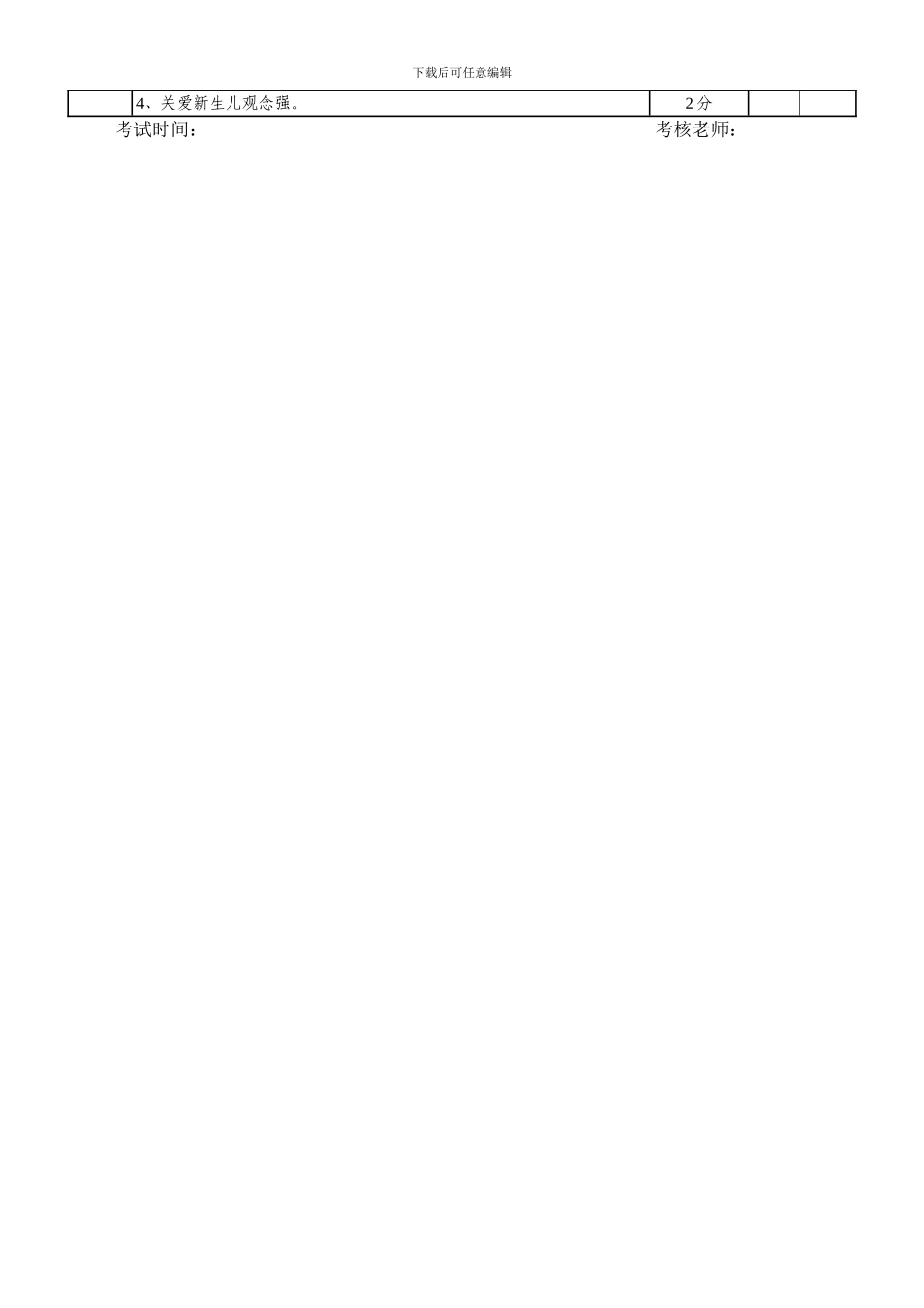 2024年新生儿窒息复苏操作考核评分标准_第2页