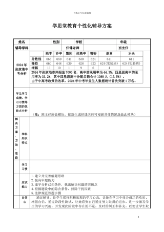 2024年新续费方案模板