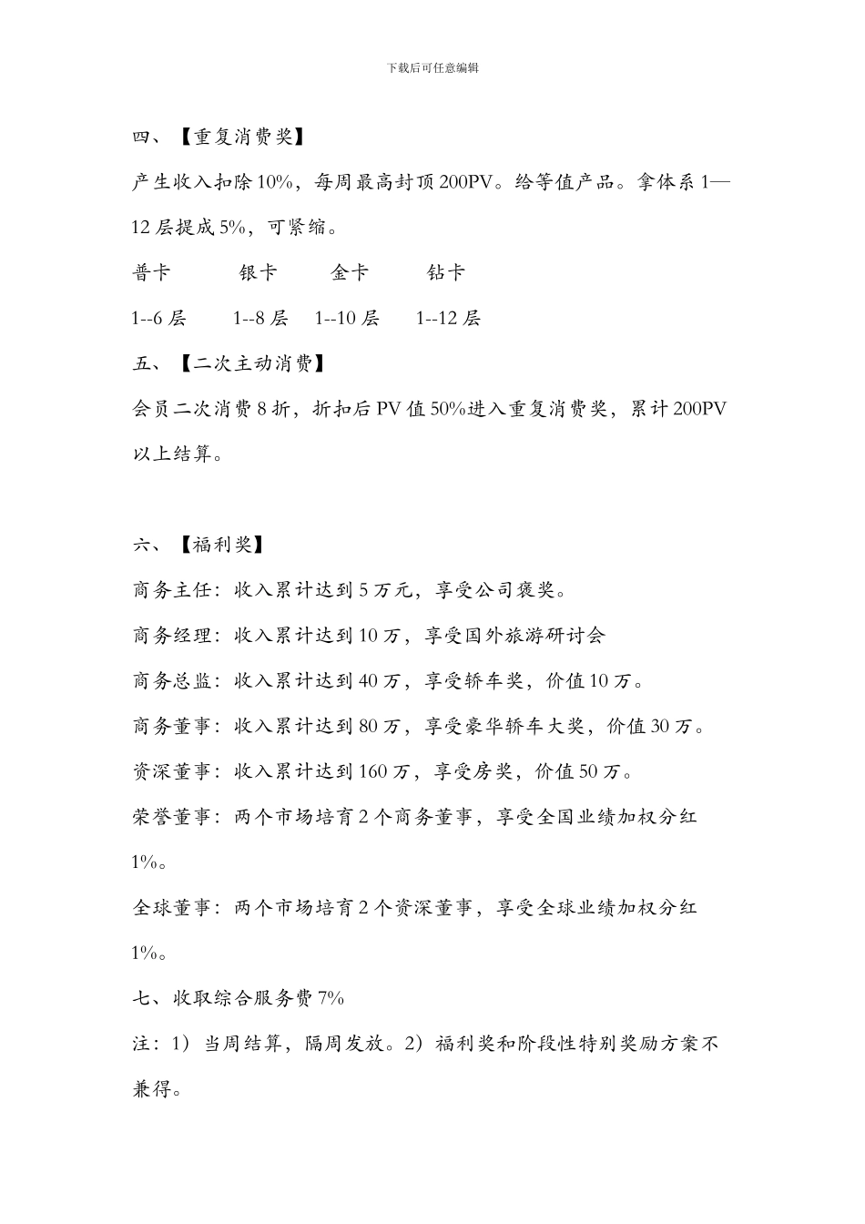 2024年最新康恩贝直销奖金制度_第2页