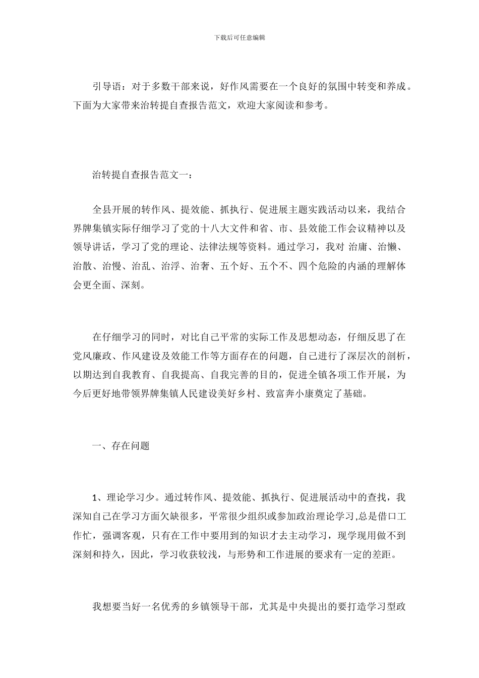 2024年治转提自查报告_第2页