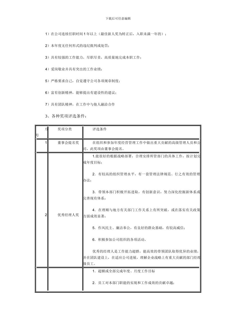 2024年终总结之优秀员工评选办法_第2页