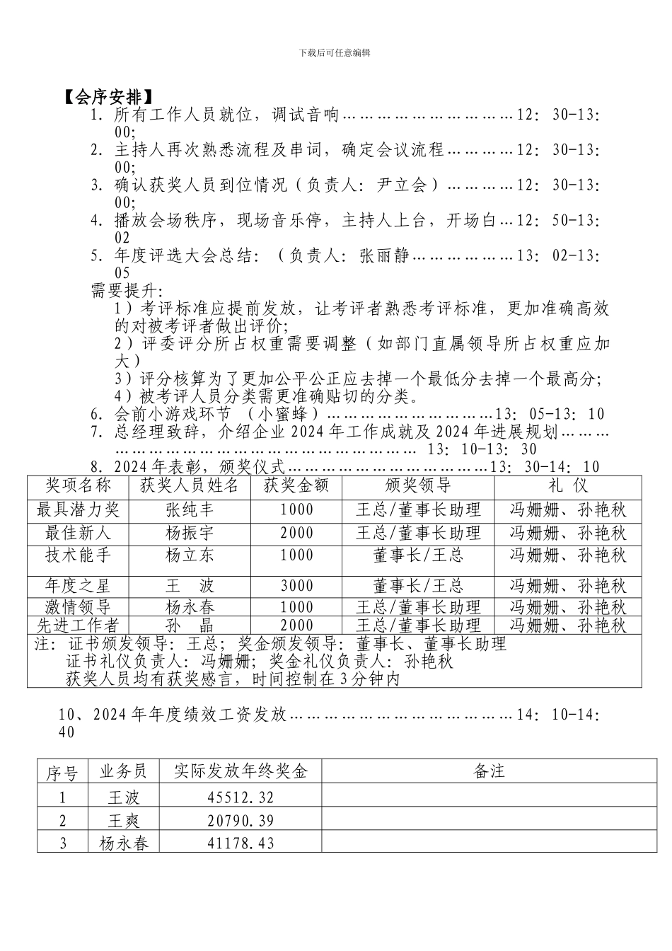 2024年终总结表彰大会方案_第2页
