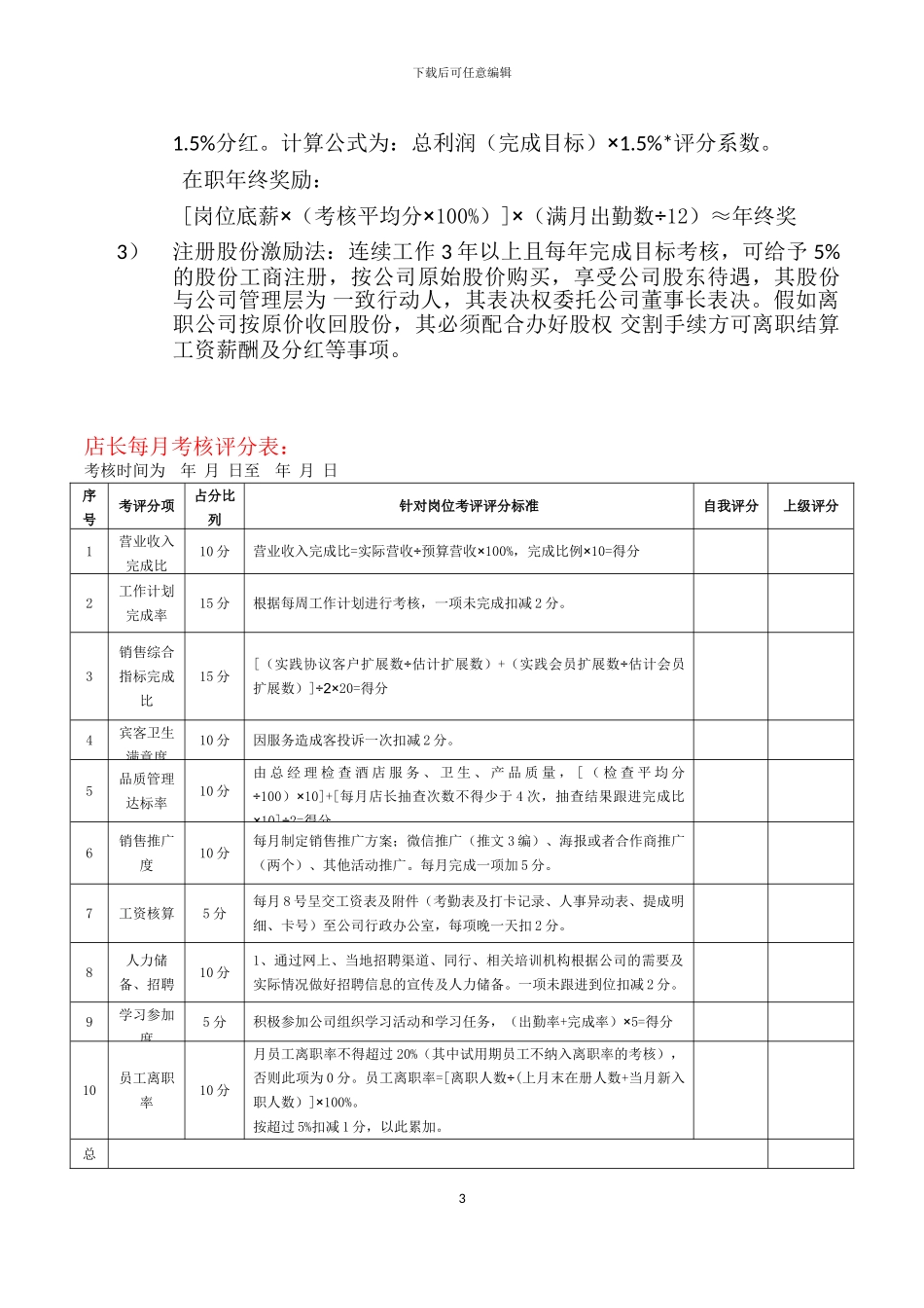 2024年绩运营效考核激励方案_第3页