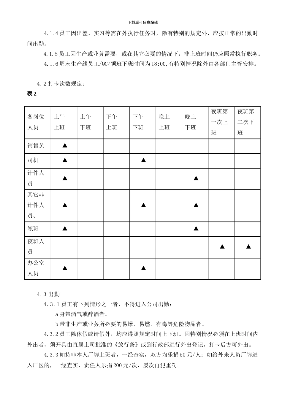 2024年考勤管理制度_第2页