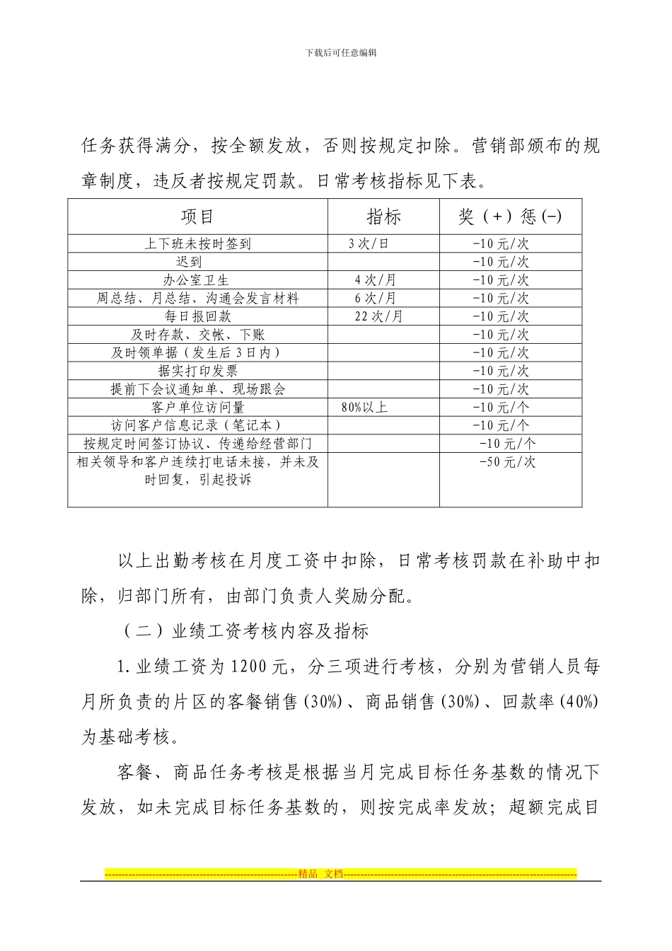2024年营销部绩效考核方案_第3页