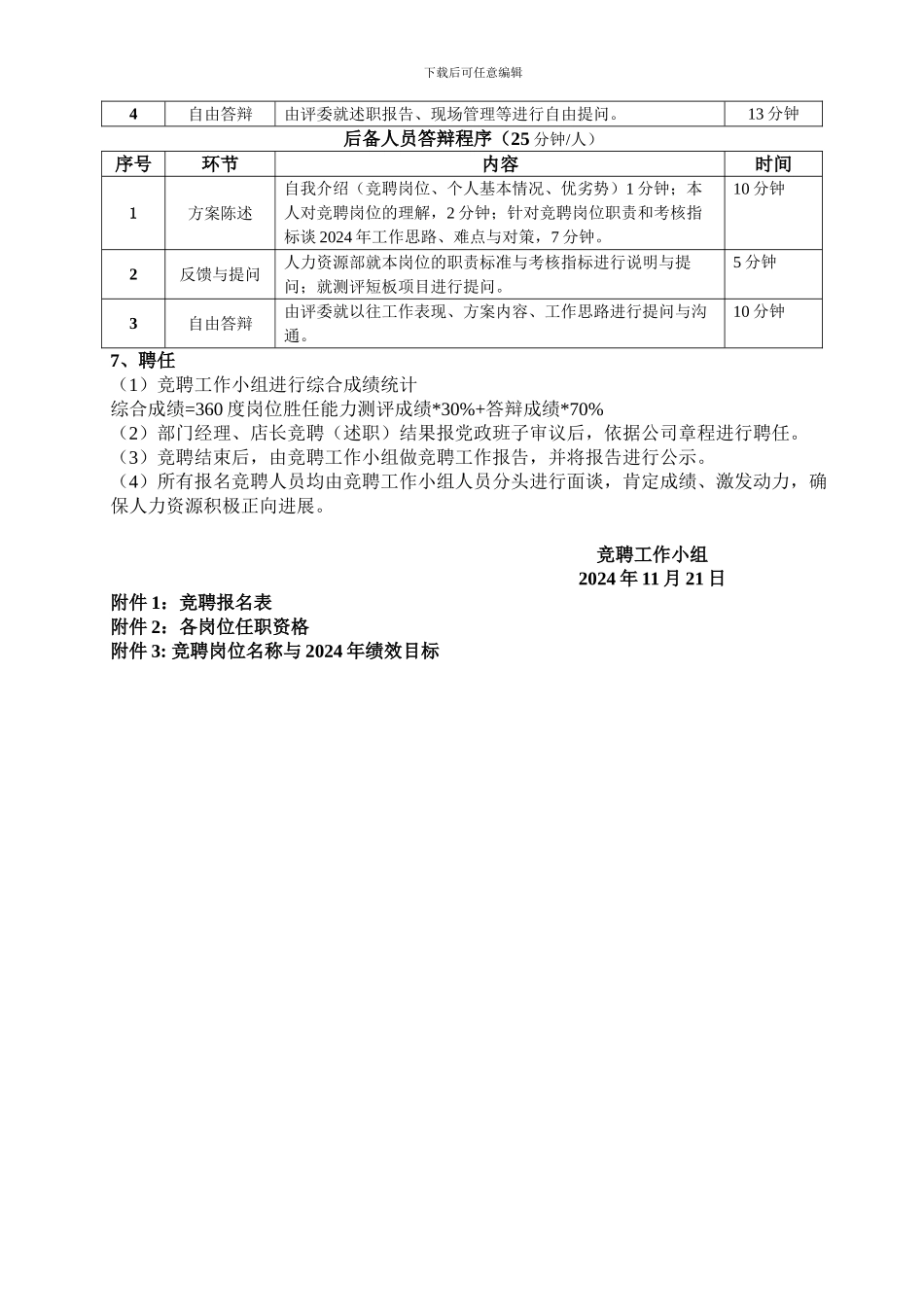 2024年部门经理、店长竞聘方案_第3页