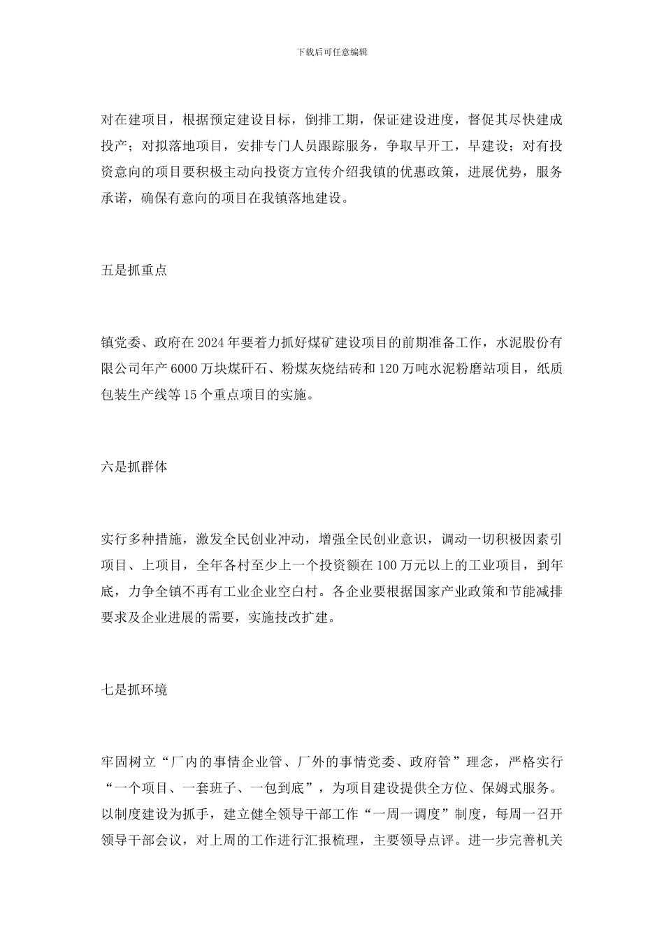 2024年项目建设工作报告_第2页