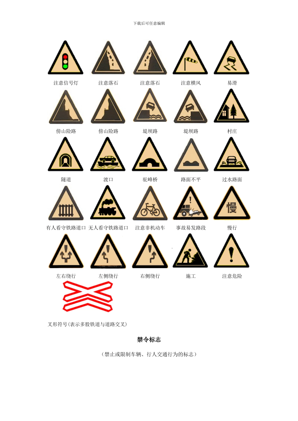 2024年驾照考试科目一必备知识总结_第3页
