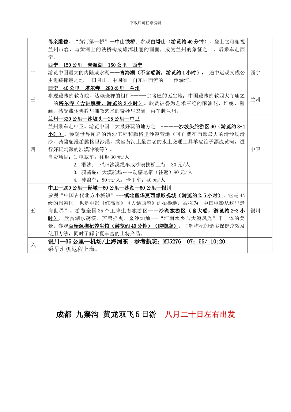 2024暑假教职员工疗休养线路安排_第3页