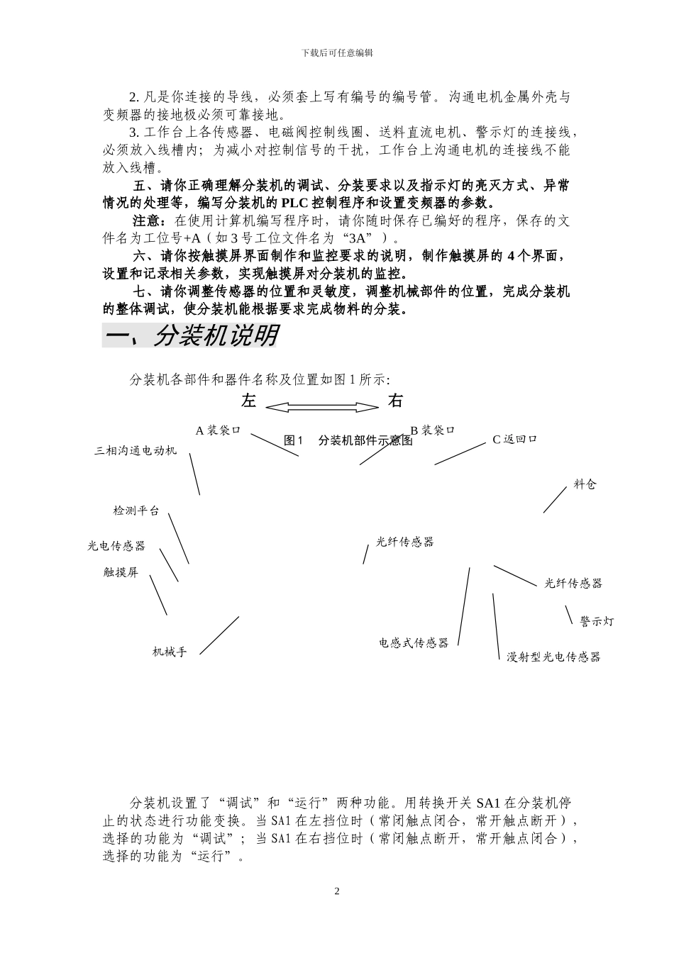 2024机电一体化中职组技能竞赛国赛试题_第2页
