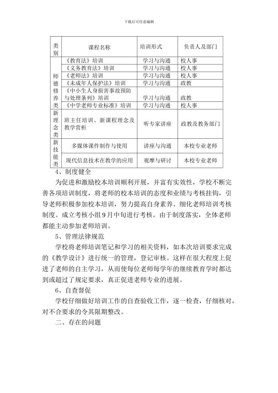 2024永济中学校本培训总结_第2页