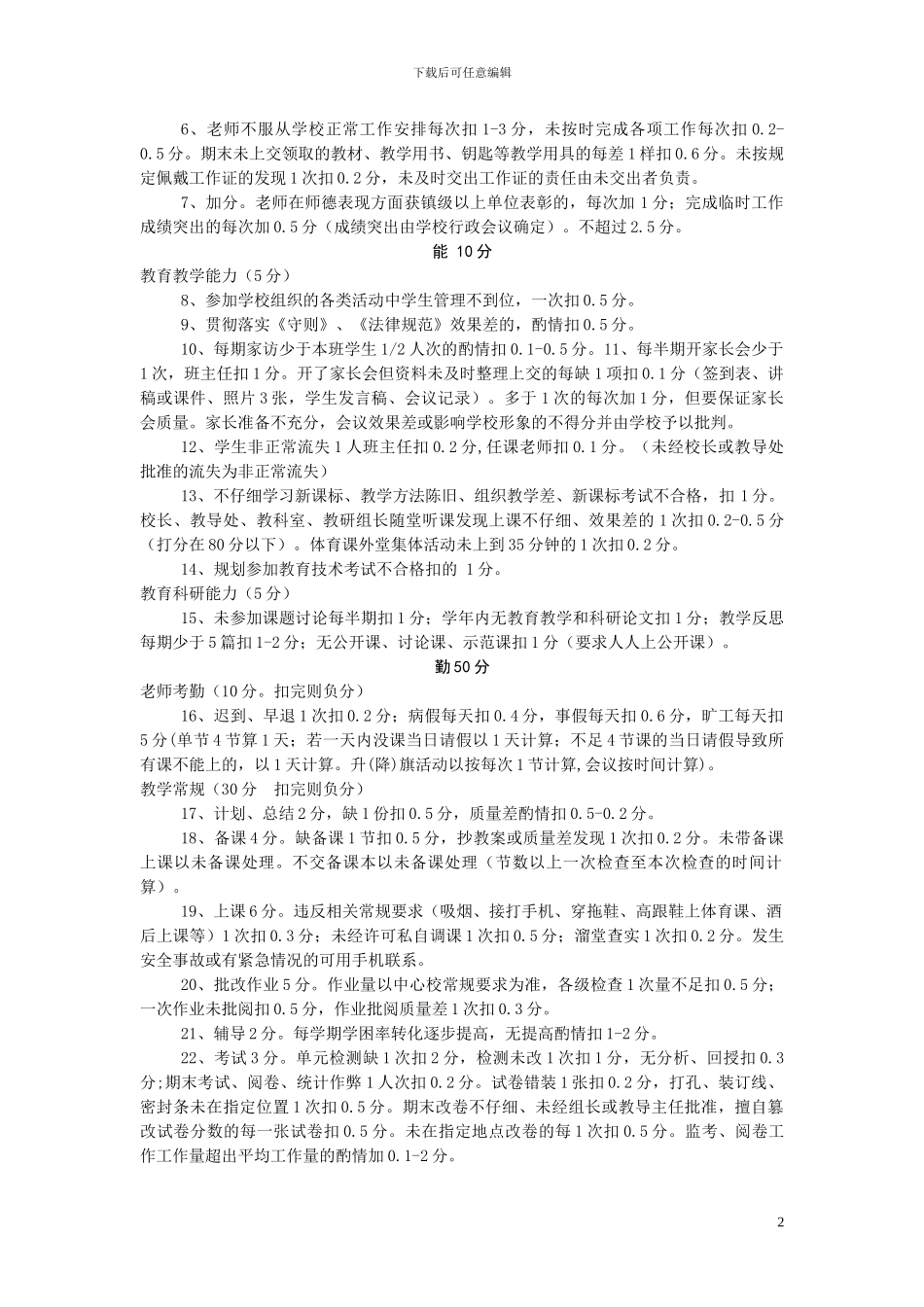 2024绩效工资分配方案-_第2页