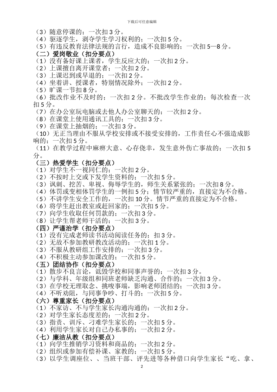 2024绩效工资考核方案_第2页