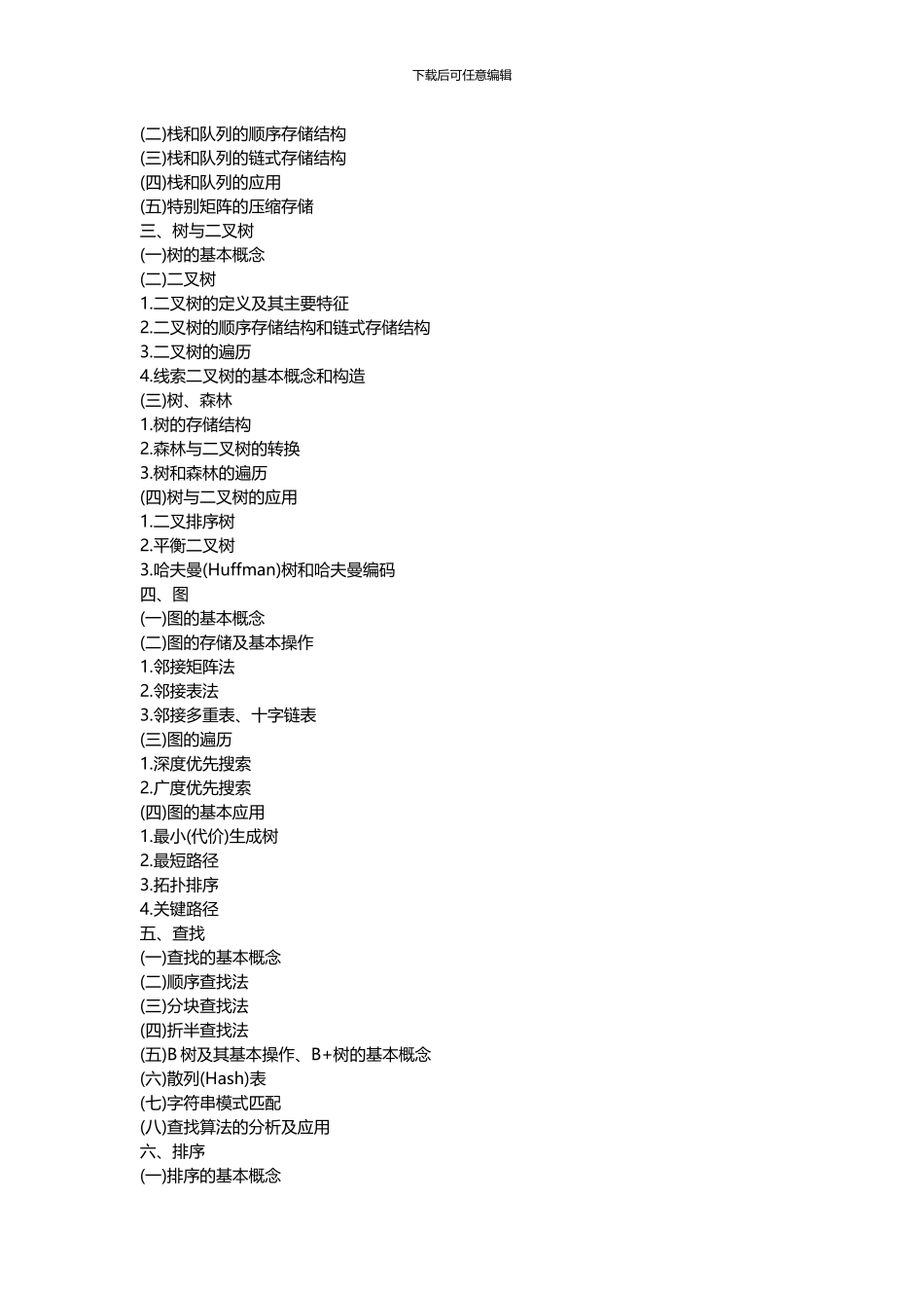 2024考研计算机学科专业基础408综合考试大纲_第2页