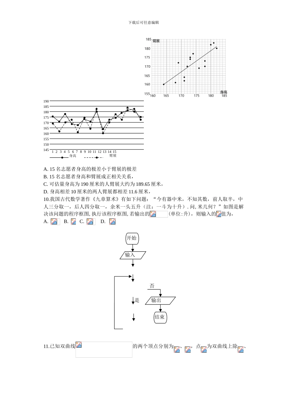 2024长春高三一模数学理科_第2页