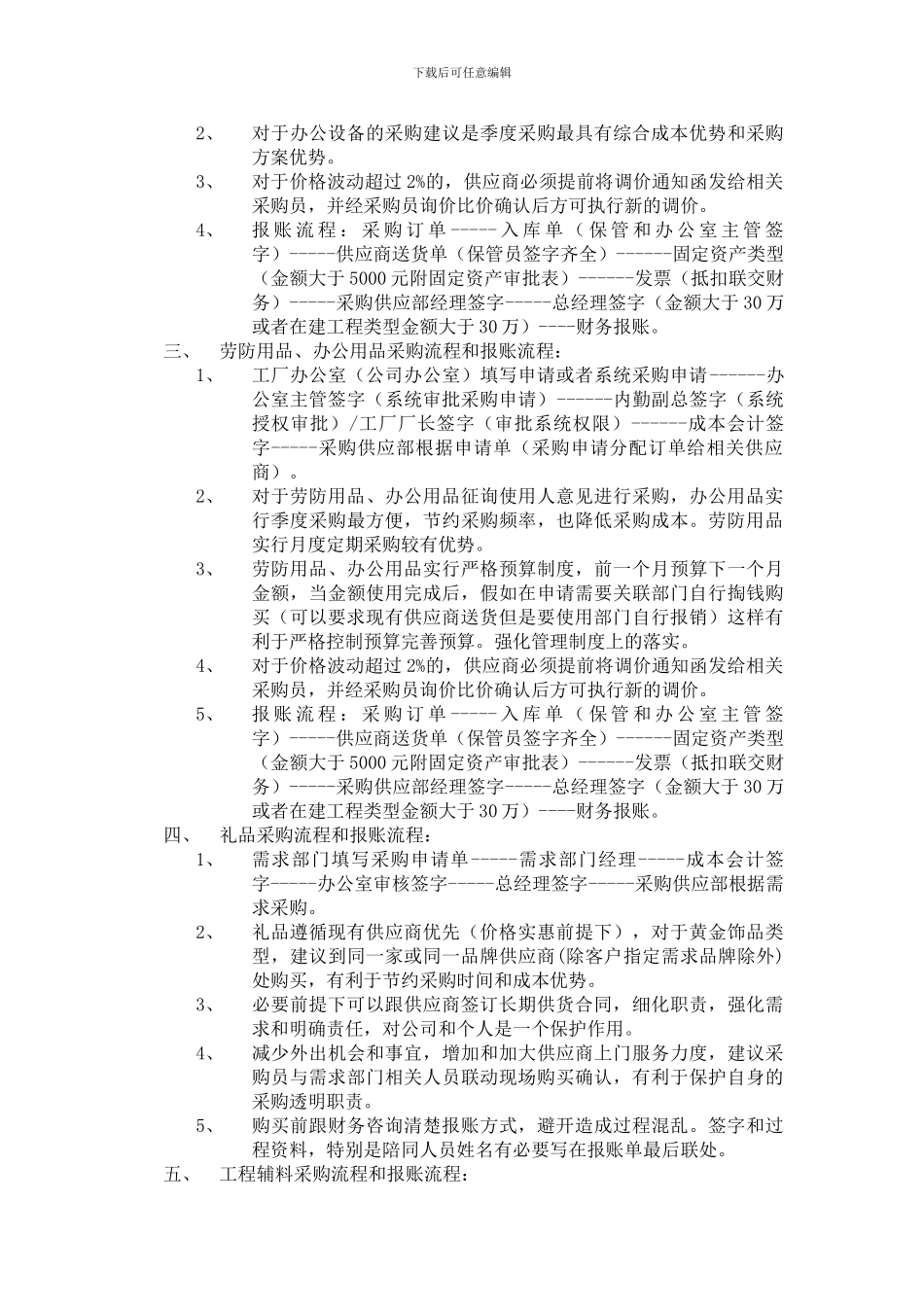 2024非原材料采购流程和制度_第2页