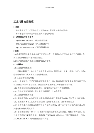 21工艺纪律检查制度m