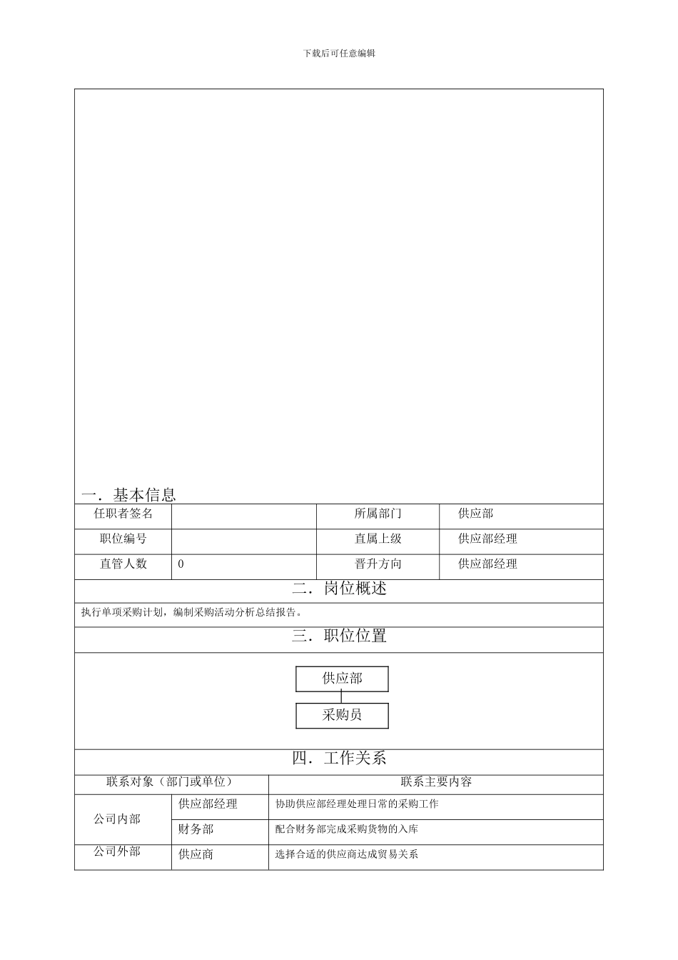 21采购员岗位职责范本_第1页