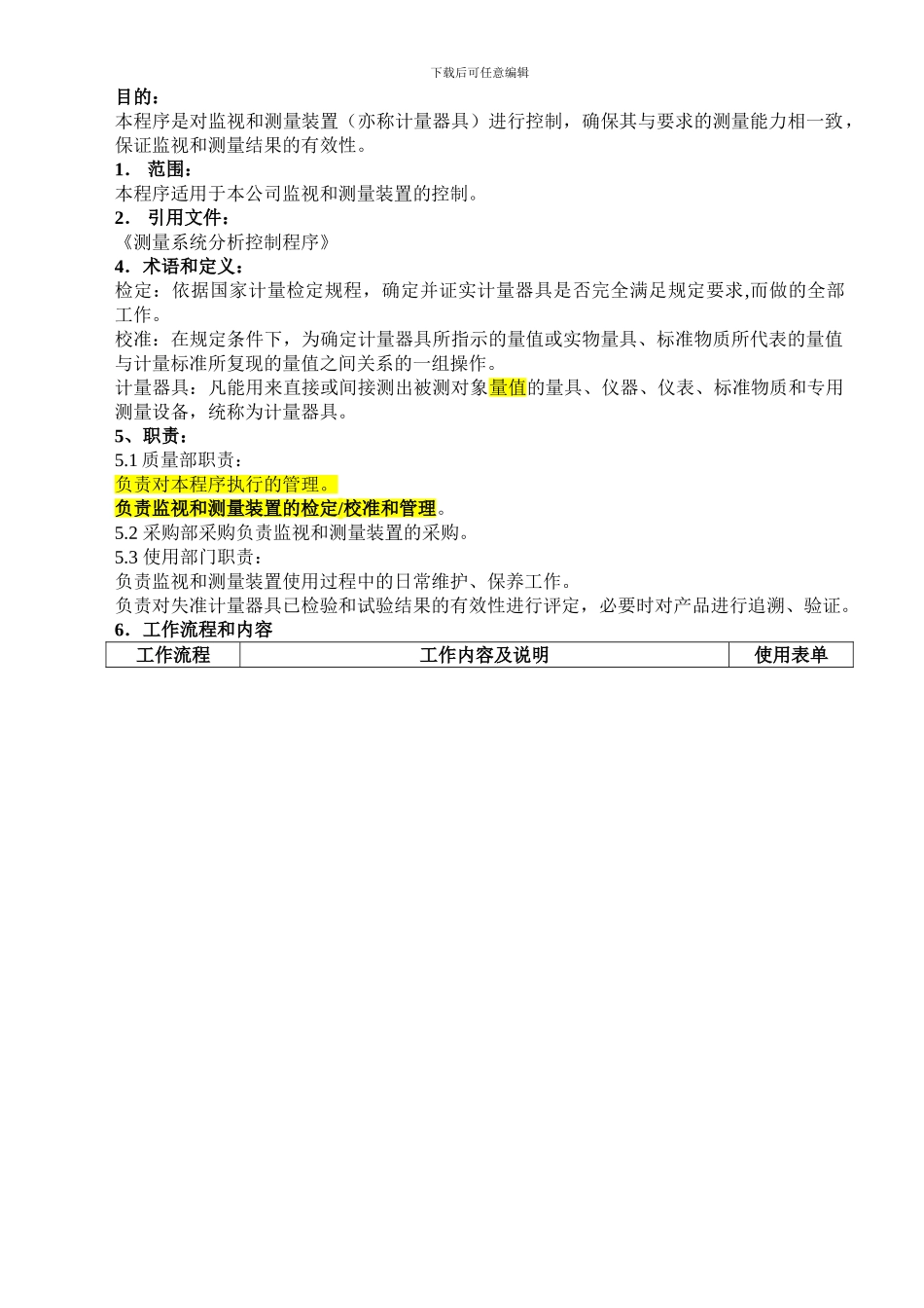 26监视和测量装置控制程序Rr_第1页