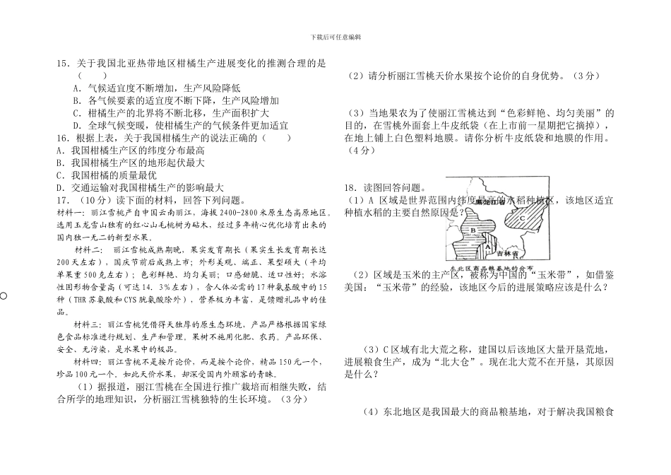 2农业生产与地理环境_第3页