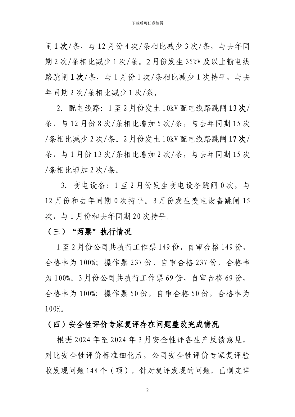 3-安全监察部2024年一季度工作总结_第2页