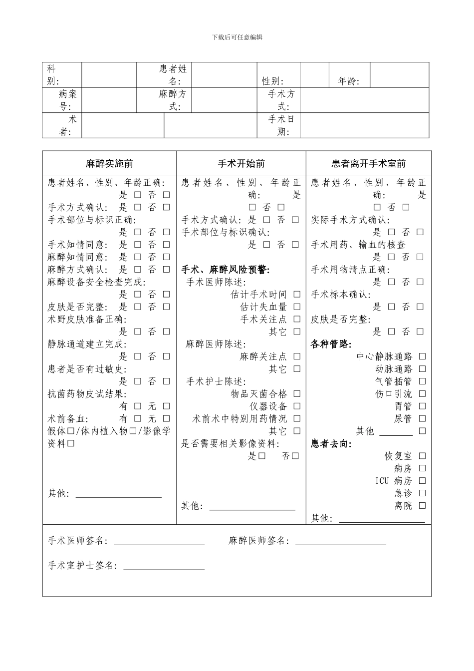 3331手术安全核查与风险评估制度及流程_第2页