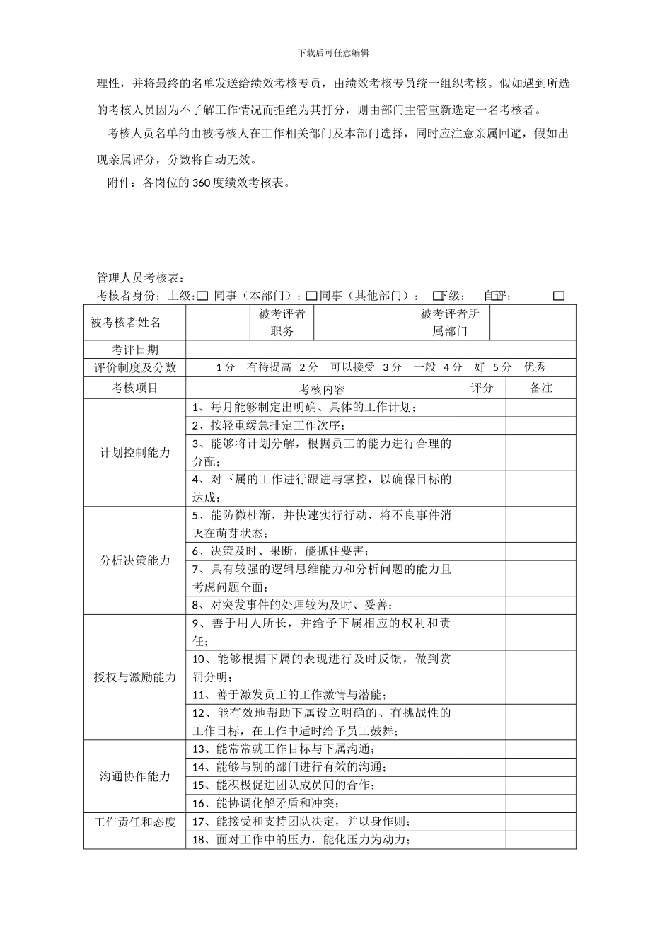 360度绩效考核方案_第3页