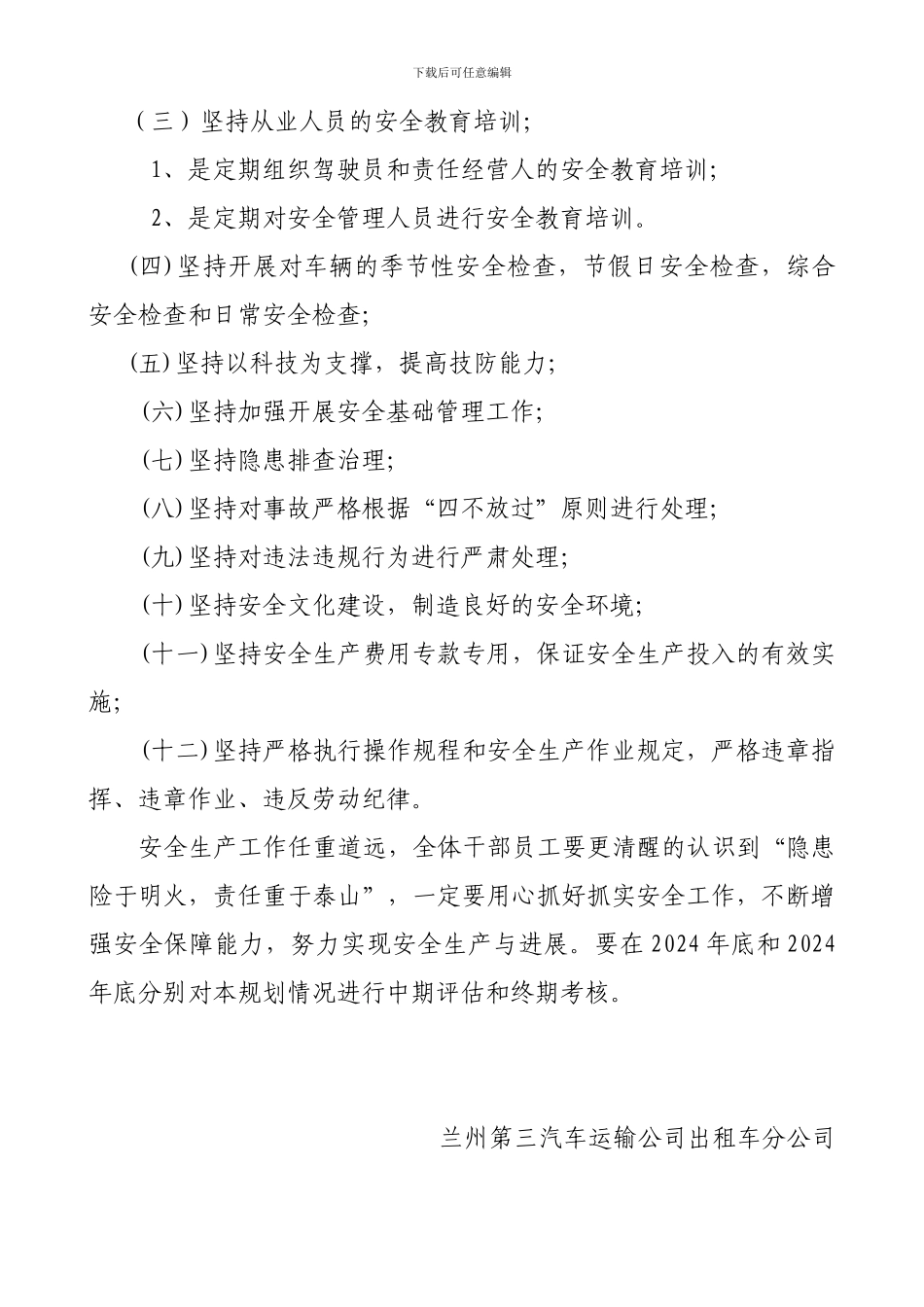 3公司安全生产中长期发展规划_第3页