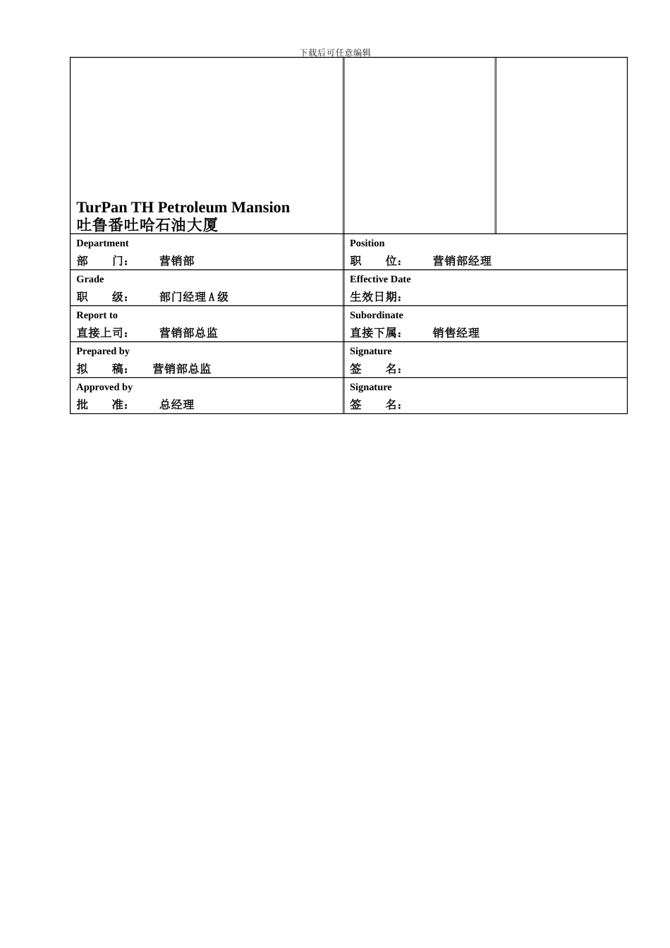 3营销部经理《岗位与职责》_第2页