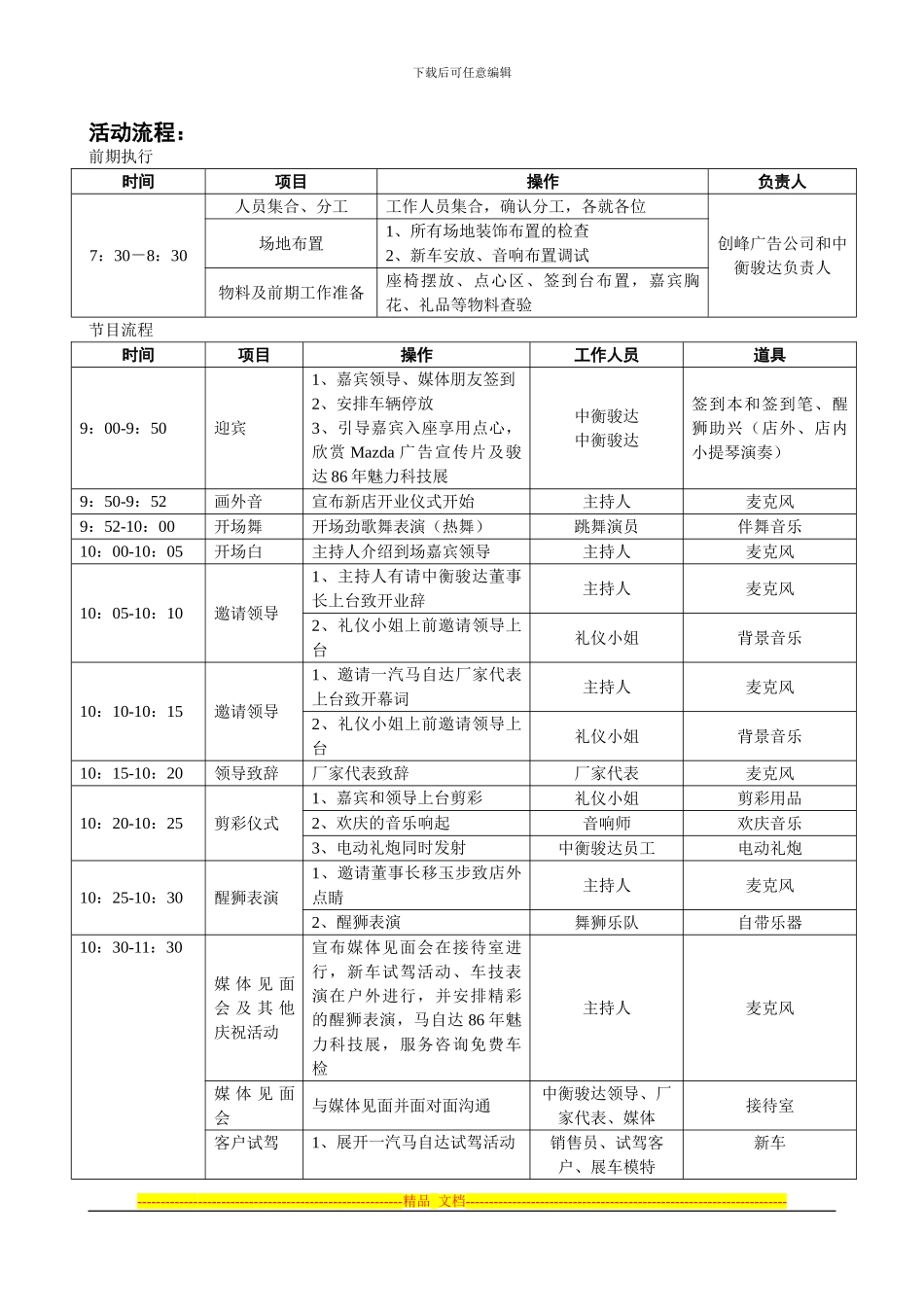 4S店开业庆典方案_第2页