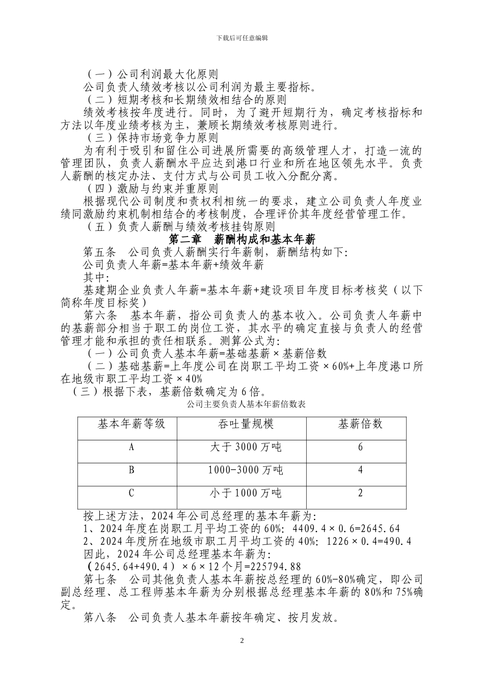 4、公司基建期及运营初期薪酬与绩效考核办法_第2页