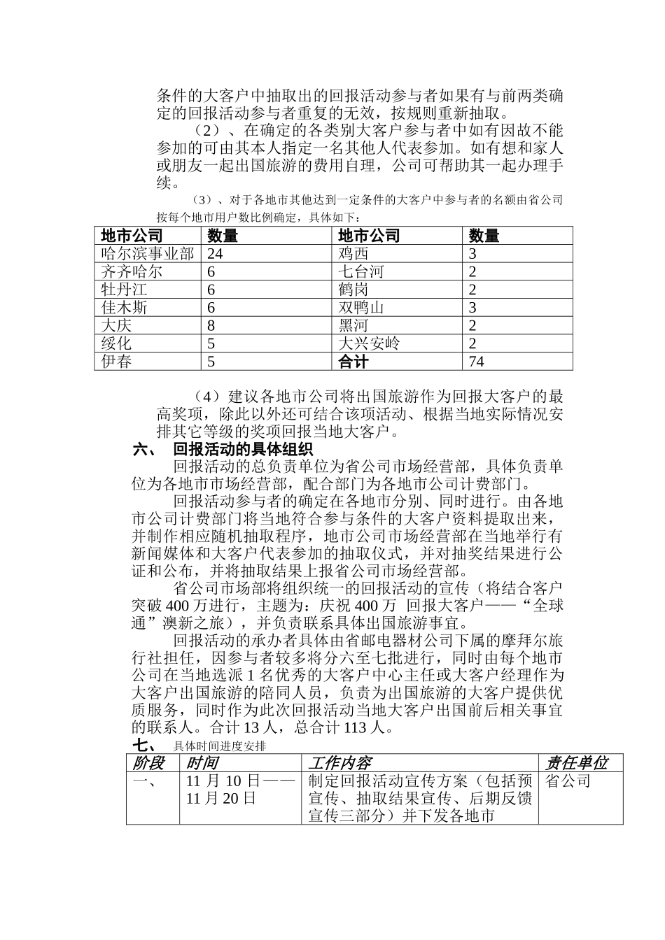 “全球通”澳新之旅大客户回报方案_第3页